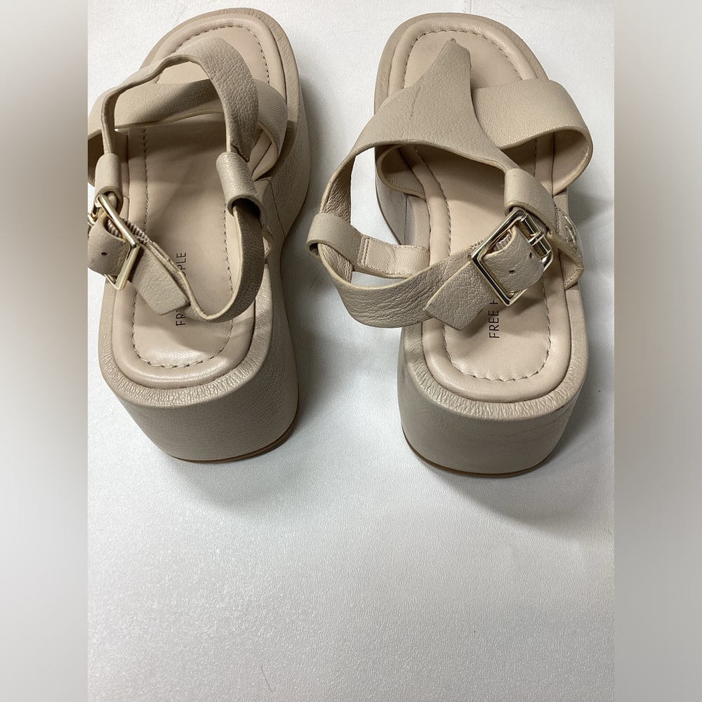 Free People Holt Ankle Strap Platform‎ Sandal Size 7.5 - Picture 5 of 14